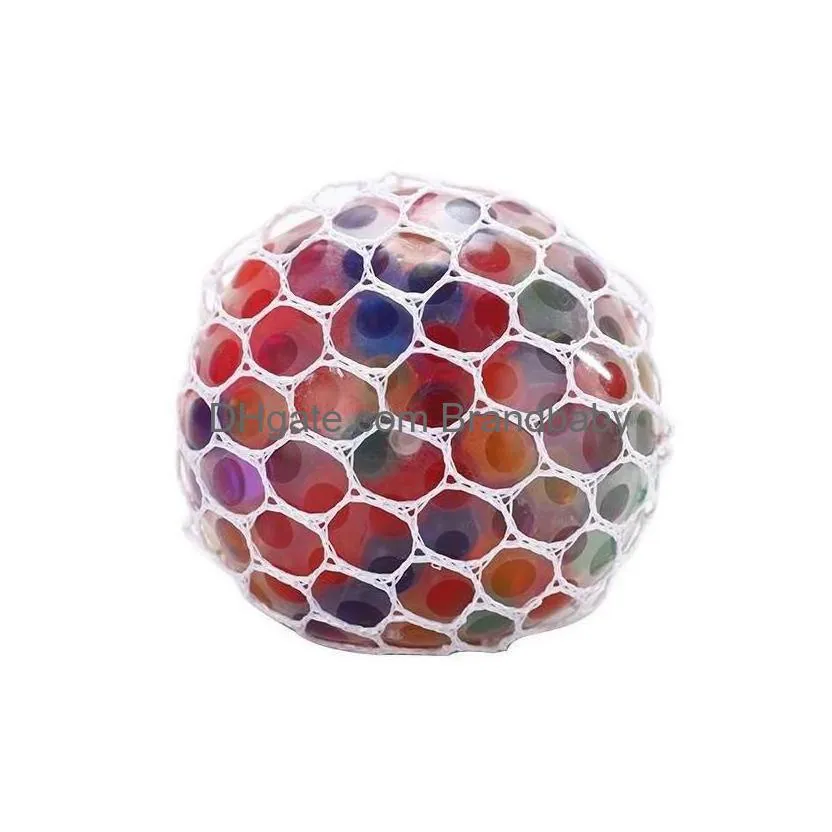 decompression toy car dvr 5 0cm colorf mesh squishy grape ball fidget anti venting balls squeeze toys anxiety dhcom