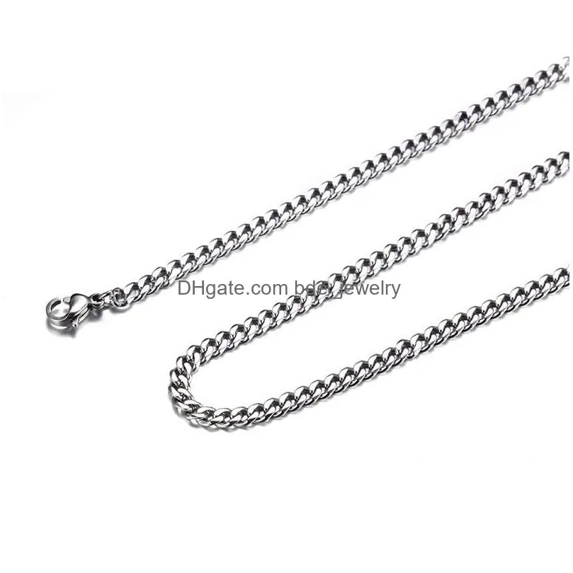 jewelry stainless steel designer chains men women necklaces 18k gold plated titanium necklace