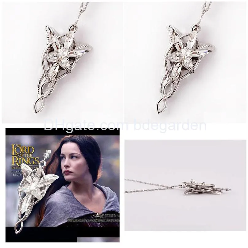 pendant necklace fashion jewelry the film arwen evenstar arwen 5x3cm pendant necklace for women