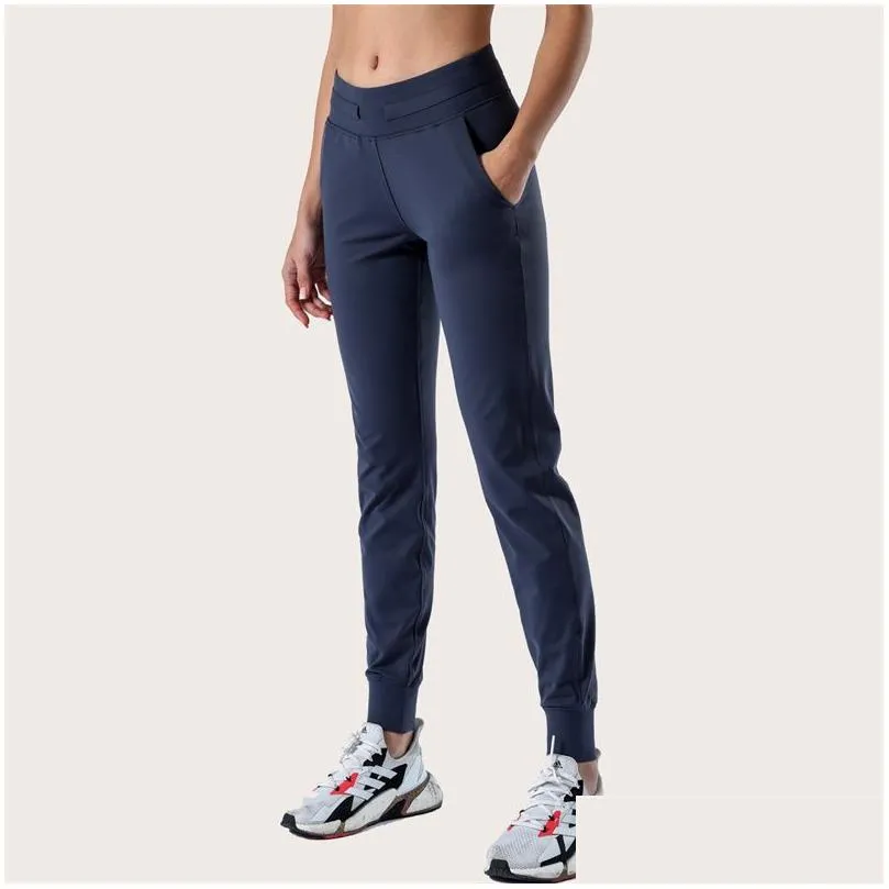 ll women yoga ninth pants push fitness leggings soft high waist hip lift elastic casual jogging pants 7 colors l2079