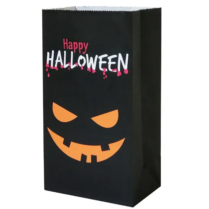 halloween paper bag food candy paper popcorn bags party bag pouch party supply wedding decorations 13x8x24cm