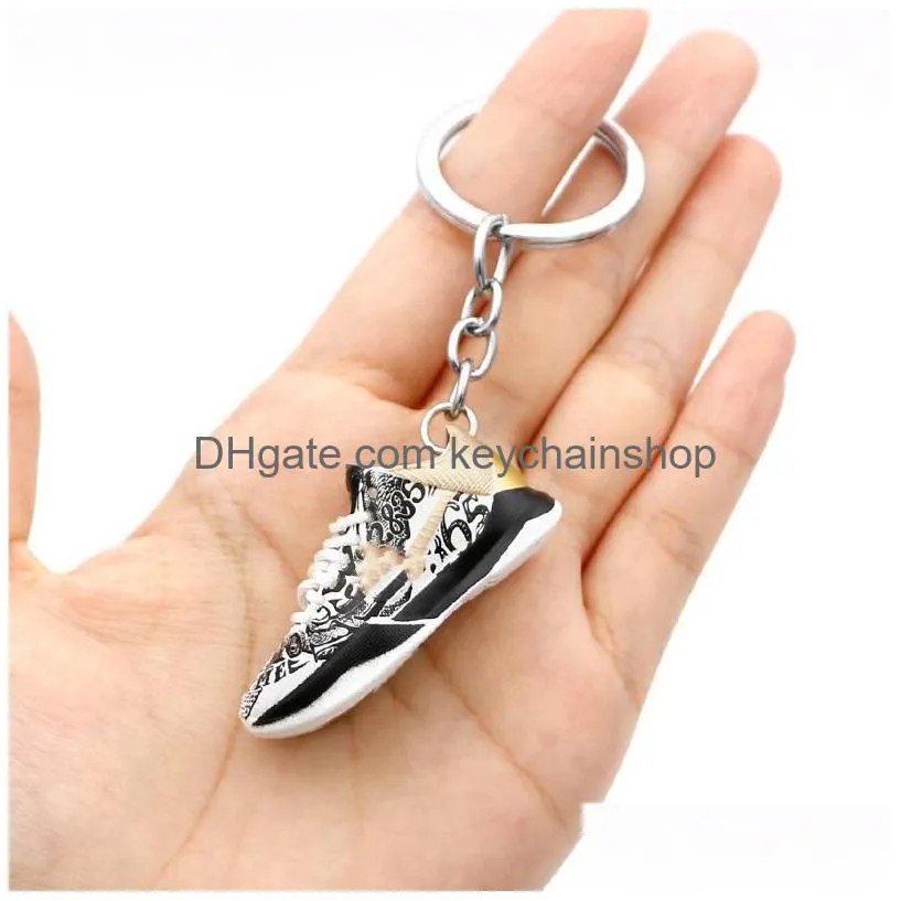 fashion brand basketball shoes keychains trendy 37 styles pvc sport shoe key chain cute mini keychain classic accessories