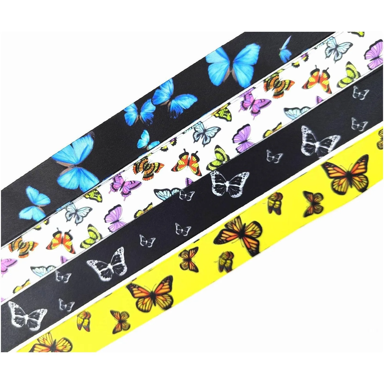 butterfly neck strap lanyard for key cameras id card badge holder cell phone straps hanging rope lanyards