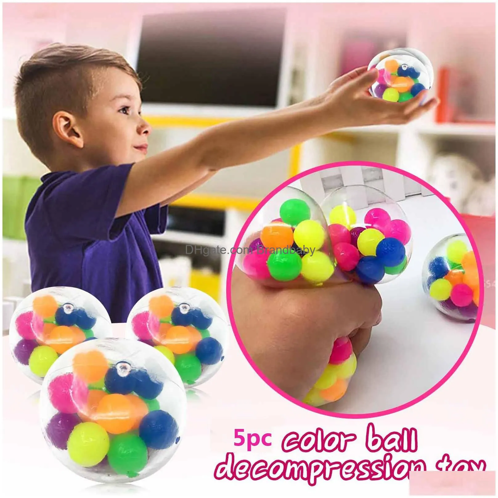 color sensory toy office stress ball pressure ball stress reliever toy2mldecompression fidget toy stress relief gift dhs bs20