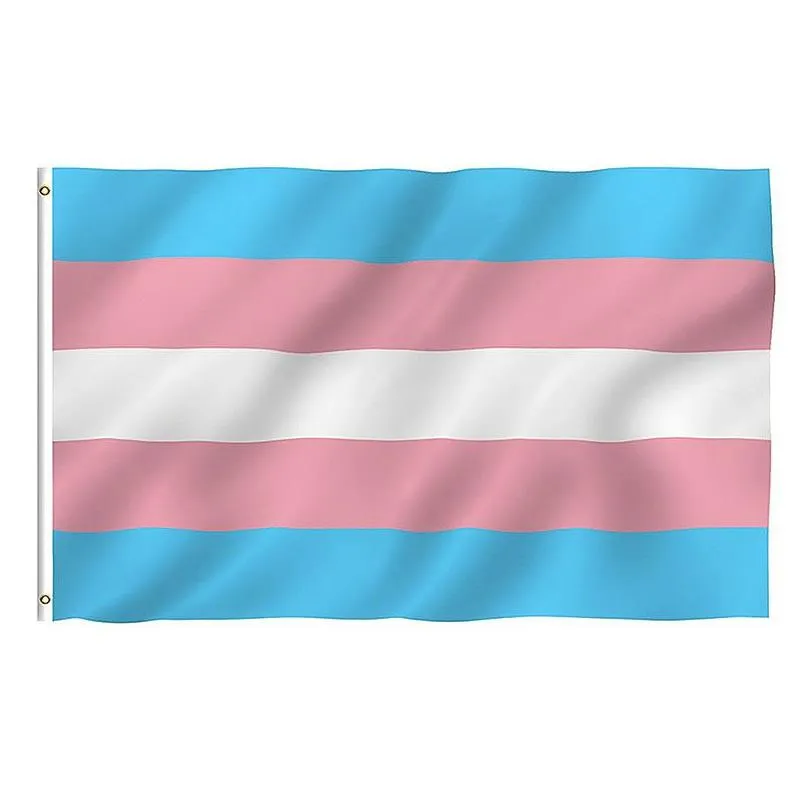 polyester rainbow 90x150cm flags transgender gay pride banner pink blue lgbt flag banner flags party supplies rainbow flag bh2015 tqq