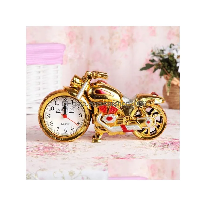 creative motorcycle alarm clock cool motorcycle alarm clock retro clocks gift fashion personality home placement decoration dbc vt0923