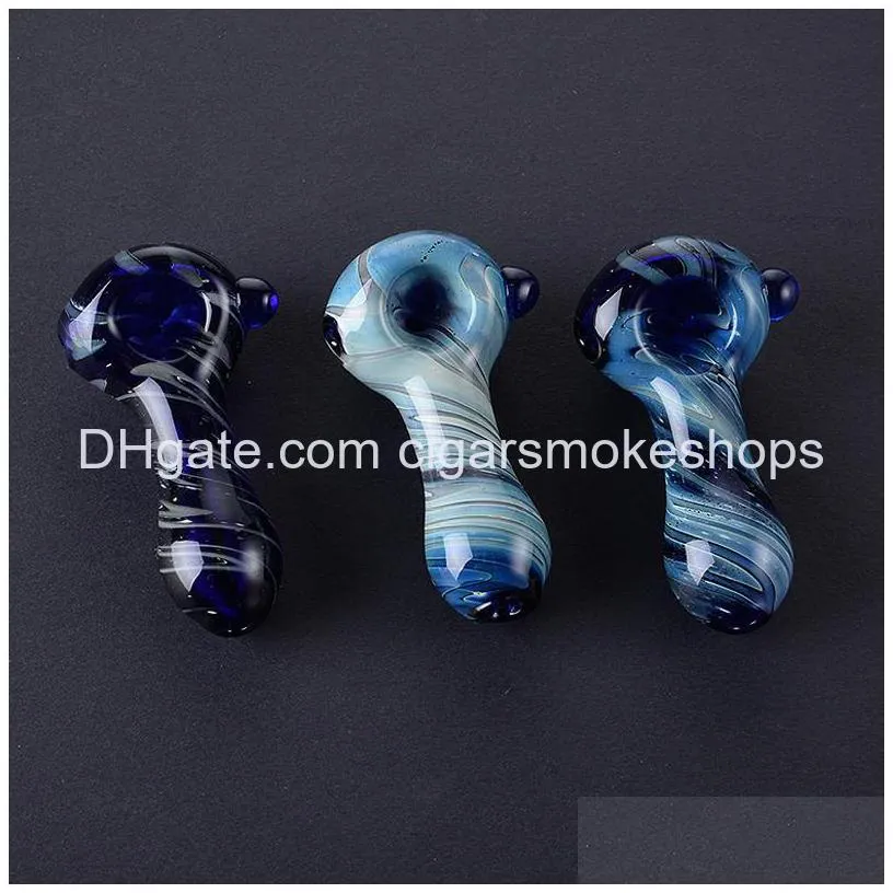 wholesable mini small style spoon pipes 30g glass dry herb handpipe pyrex oil burner pipe smoking accessories dhs ship