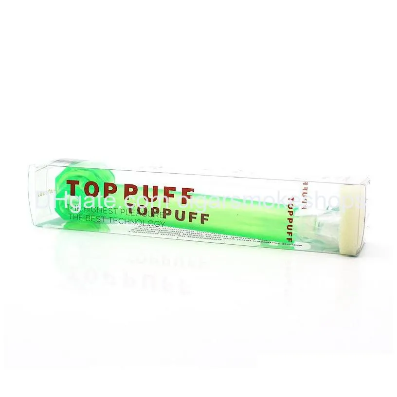 toppuff portable water bong top puff glass pipe for tobacco plastic oil burner hand pipe smoking dab oil rig