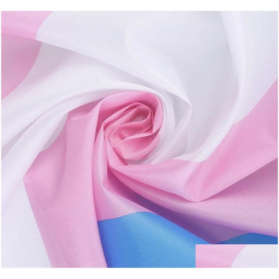 polyester rainbow 90x150cm flags transgender gay pride banner pink blue lgbt flag banner flags party supplies rainbow flag bh2015 tqq