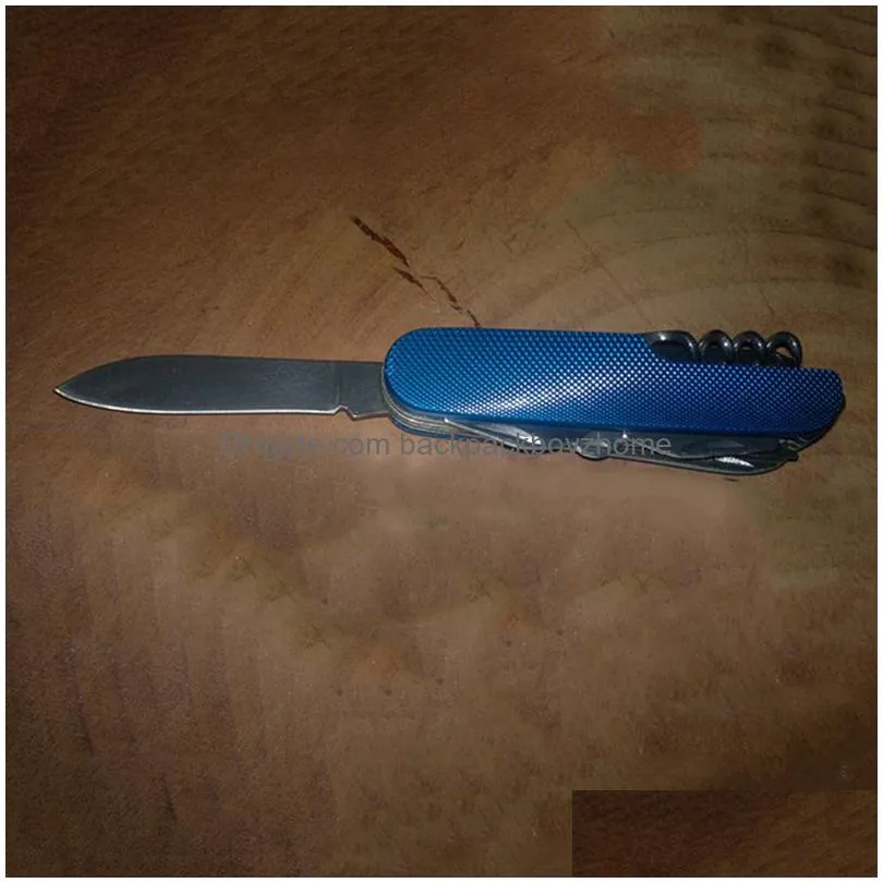 carbon fiber multifunctional folding knife household bottle opener scissors portable outdoor tools creative gift