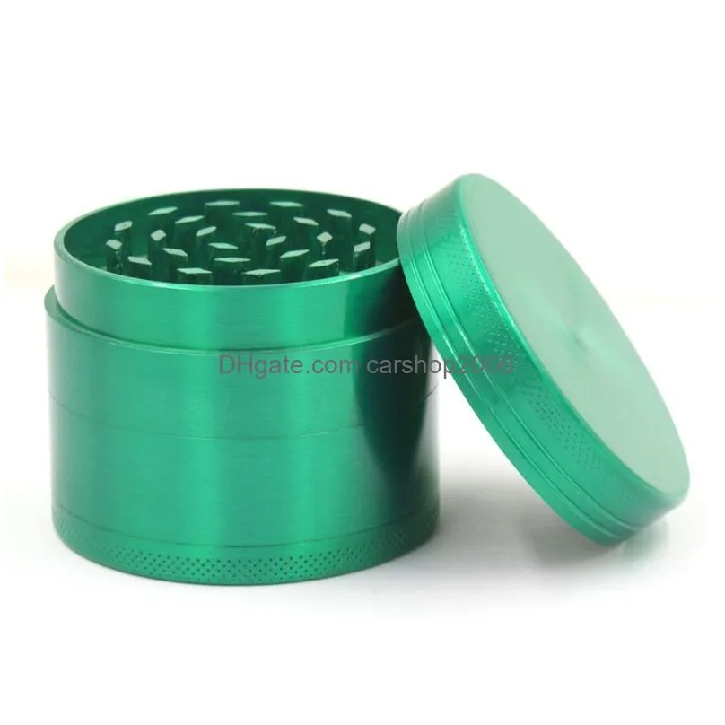 tobacco grinder zinc alloy 50 mm 4 layers smoking accessories grinders spice herbal crusher hookah pipe vt1393