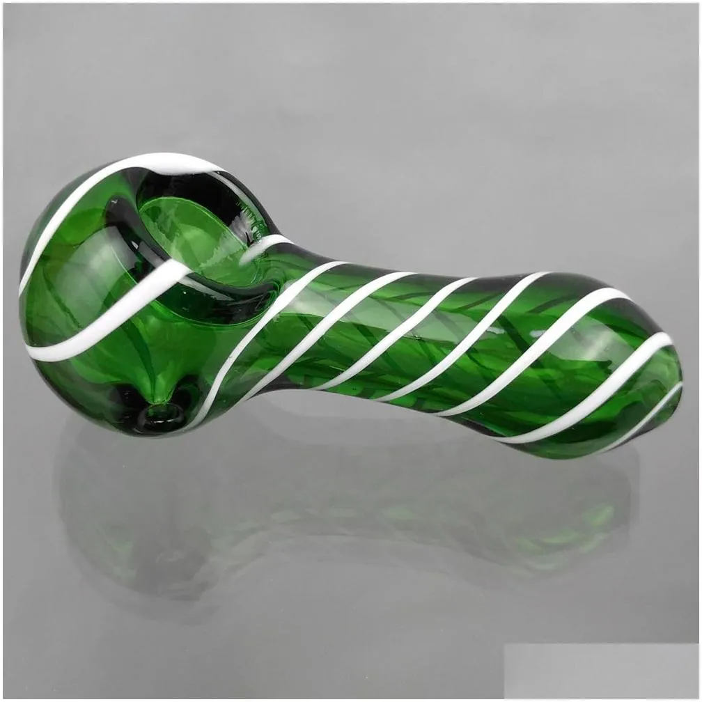 glass smoking pipes spoon pipe arrival hookah pink green blue thick