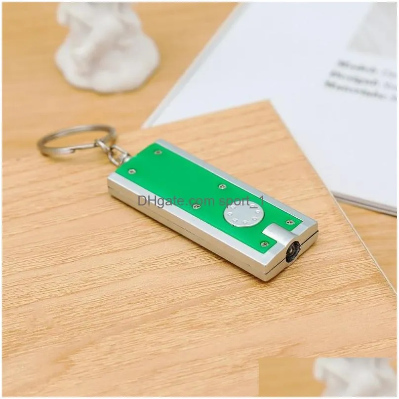 led keychain light boxtype key chain lights keyring advertising promotional creative gifts small flashlight keychains