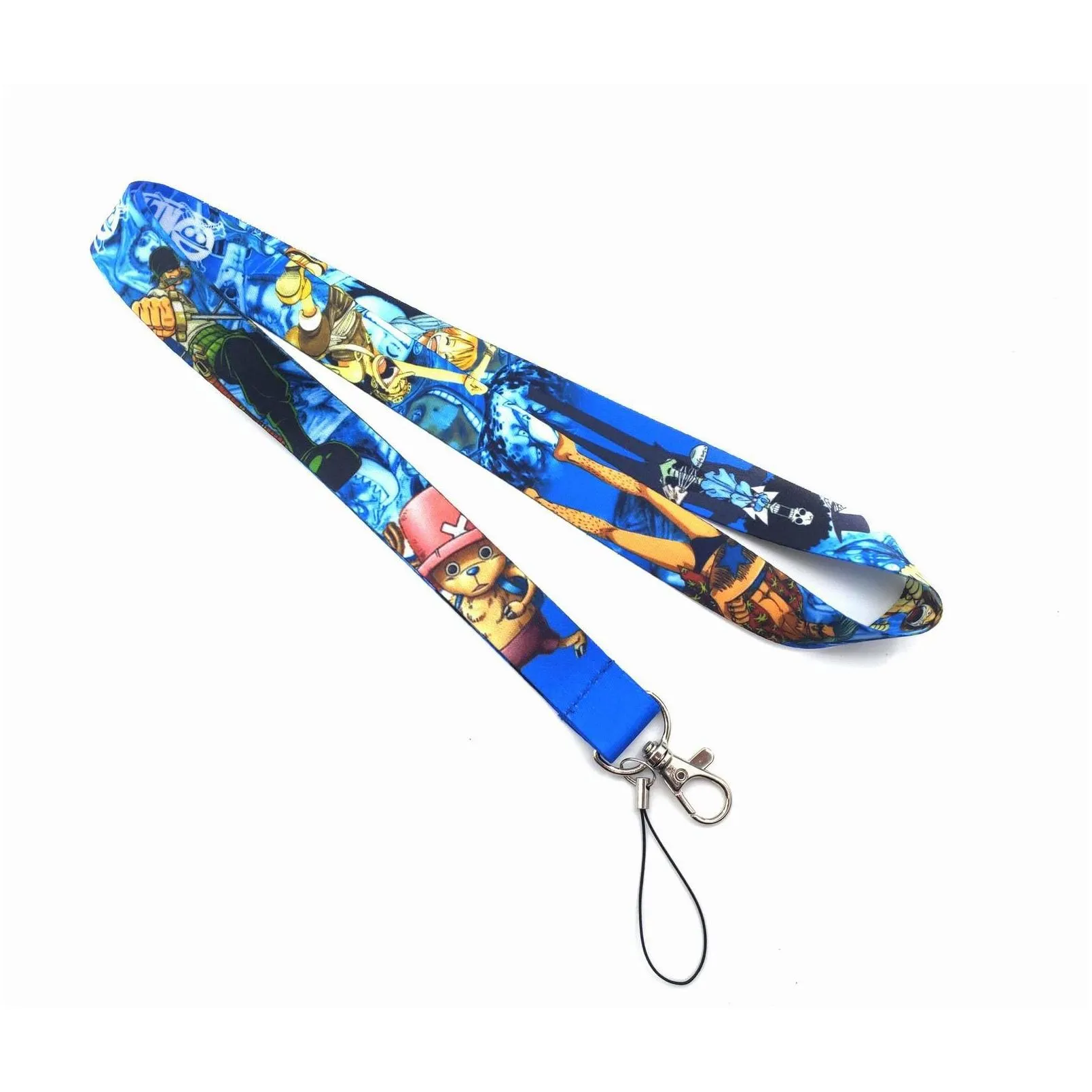  style cartoon anime lanyard strap for keychain id card cover pass gym usb badge holder key ring neck straps accessories