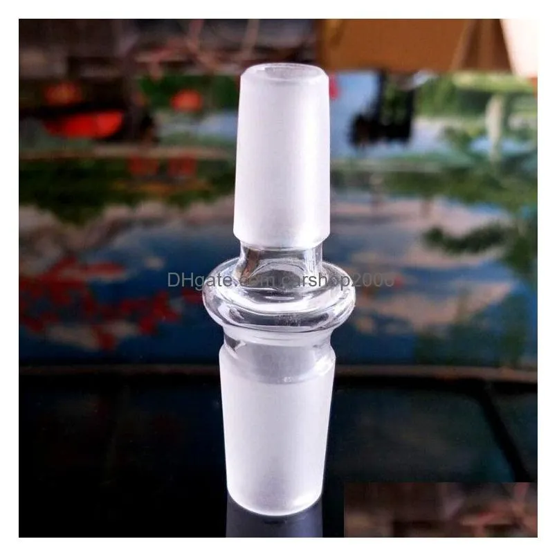 14mm 18mm glass slide converter 8 type male to female converts thick glass adapter standard for water pipe oil rig vt0156