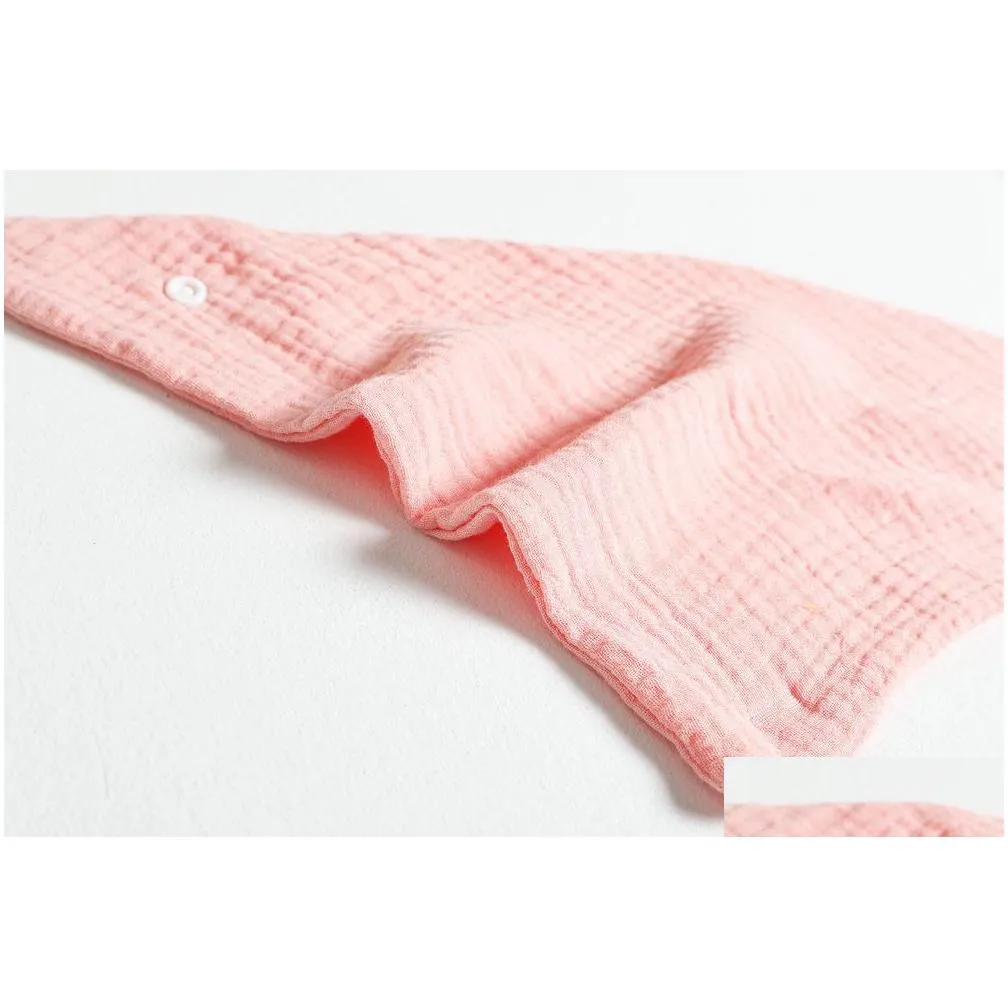 30pc/lot baby infant cotton bib newborn solid color triangle scarf feeding saliva towel bandana burp cloth boy girl shower gifts