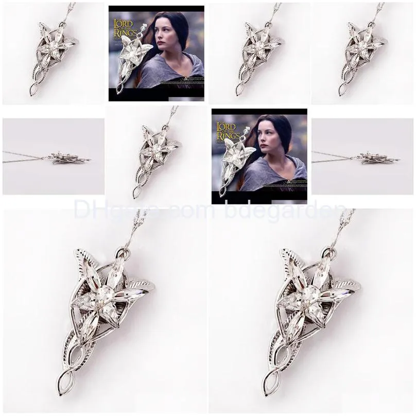 pendant necklace fashion jewelry the film arwen evenstar arwen 5x3cm pendant necklace for women