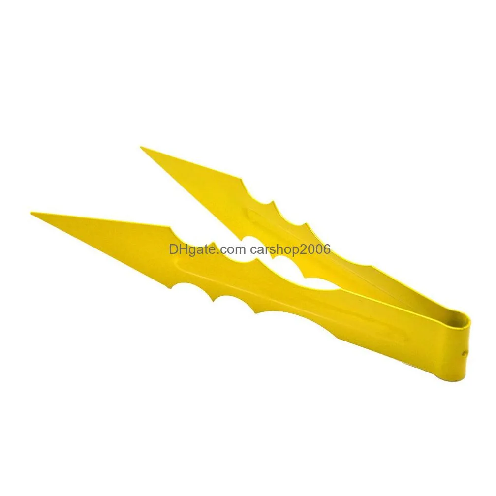 colorful metal gear hookah charcoal tongs shisha tweezer folder smoking pipe pliers tool clip accessories vt0173