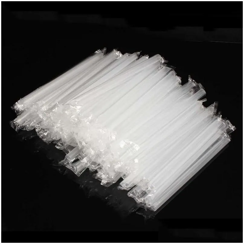 drinking straws 50pcs 19cm colorful disposable plastic thick wedding birthday party decor bar drink accessories