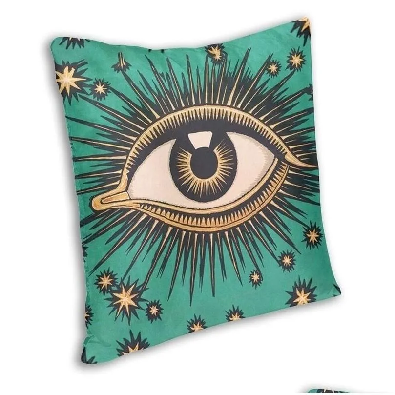 pillow case all seeing eye art cover home decor evil mystic eyes cushions throw for living room double sided printing 221102