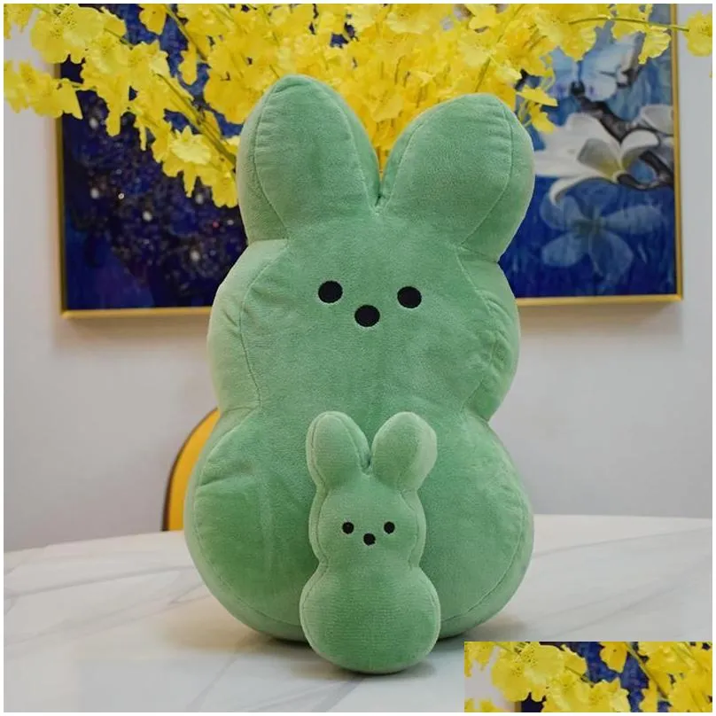 party favor 38cm 15cm peeps plush bunny rabbit peep easter toys simulation stuffed animal doll for kids children soft pillow gifts girl toy