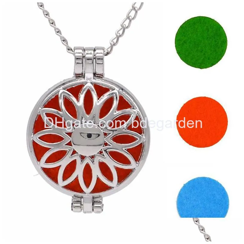 eoil diffuser necklace aromatherapy locket necklaces antique bronze censer jewelry cage pendant necklaces