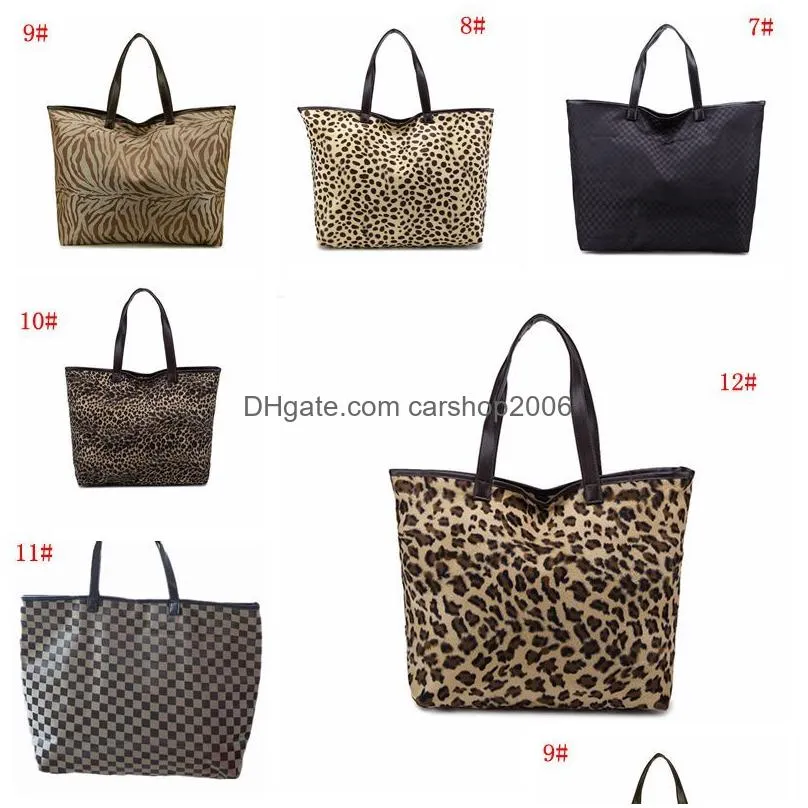 fashion leopard hand bag for women handbag large capacity shoulder bag zipper lady tote bags high quality leopard women bags dbc