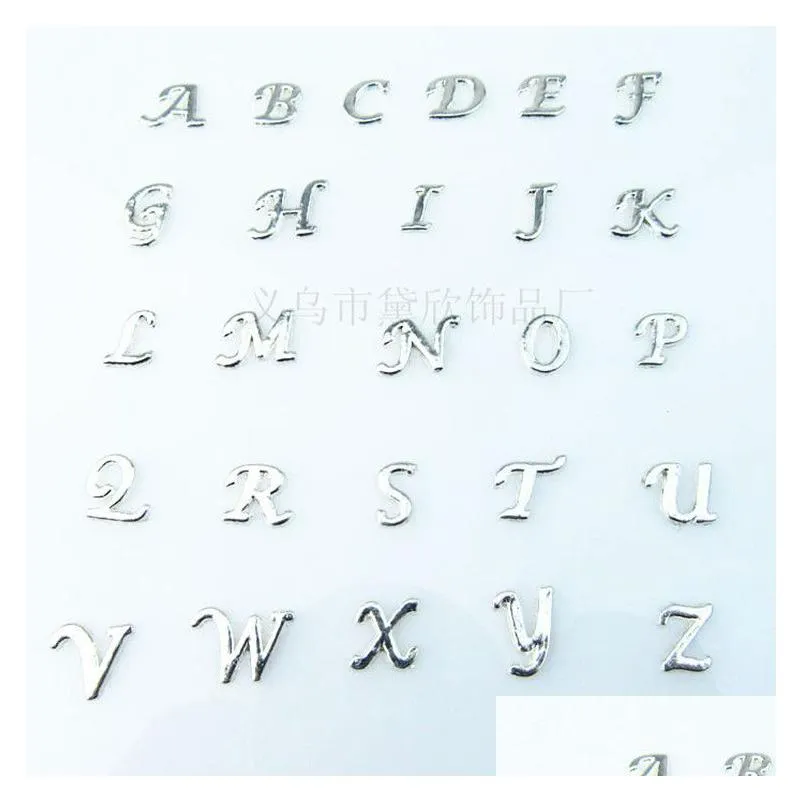 floating charms 130pcs/lot wholesale high quality mix crystal letter charms diy az alphabet floating locket charms for living glass