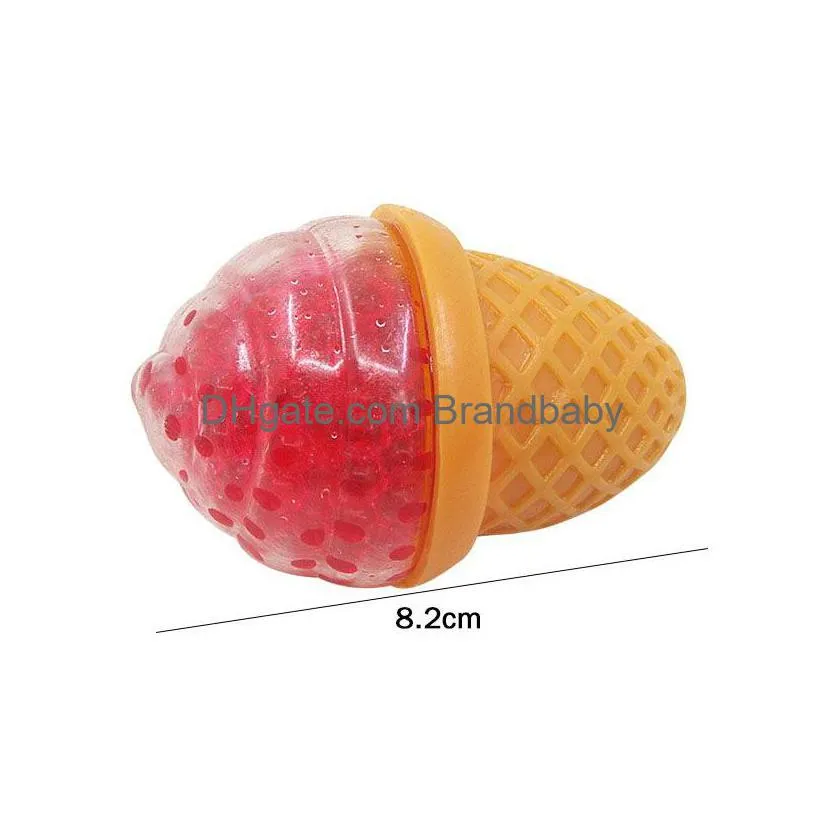 squishy ice cream fidget toy water beads squish ball anti stress venting balls funny squeeze toys stress relief decompression toys anxiety