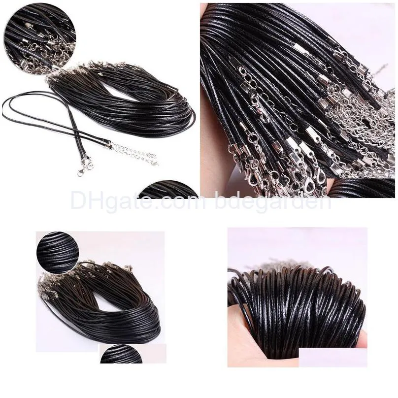 Black Leather Twisted Braided Shungite Pendant Chain For Women Drop  Delivery Jewelry From Bdegarden, $0.09