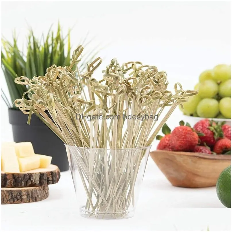 forks 900 pack bamboo cocktail picks toothpicks skewers for appetizers 4 inch 230201
