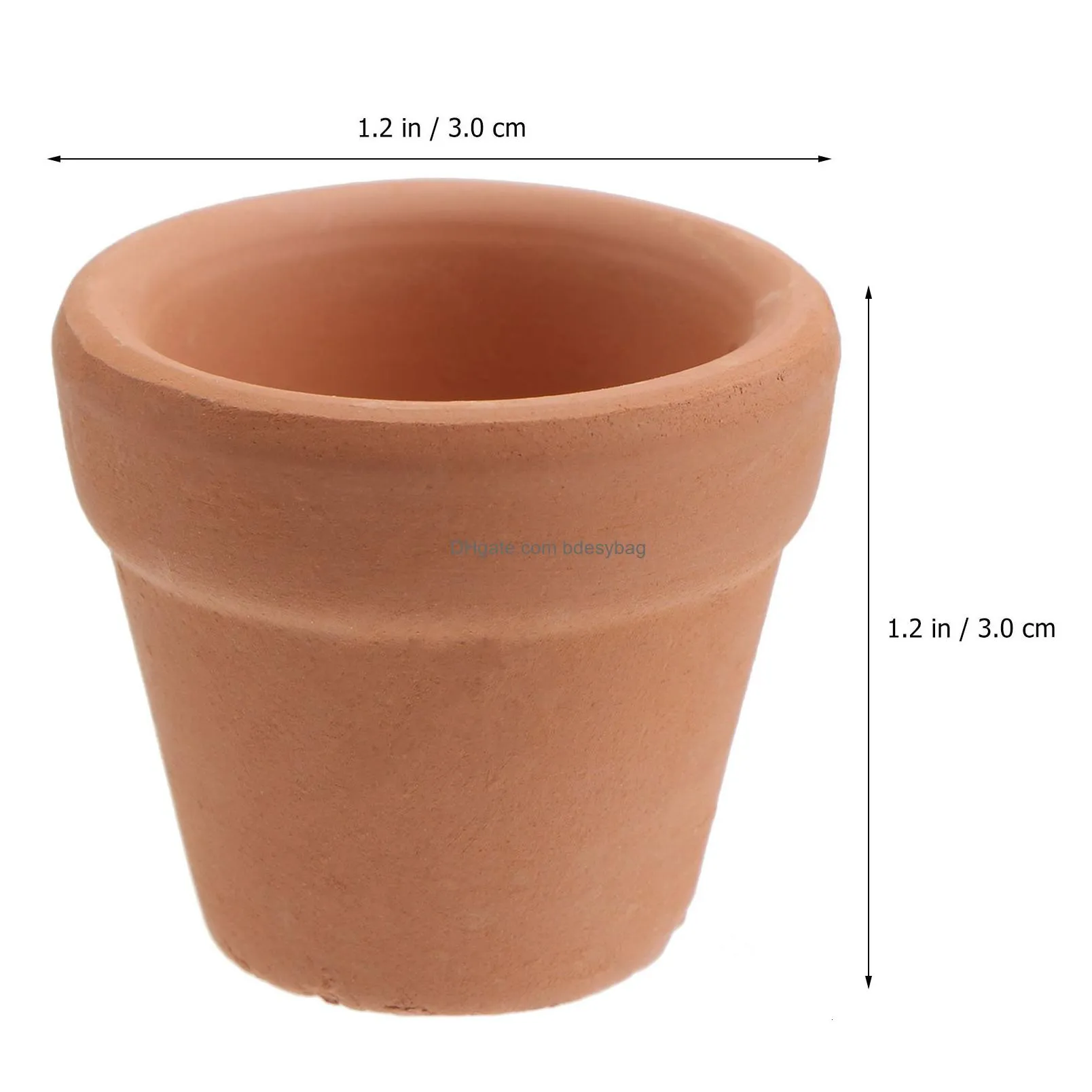 planters pots 10pcs mini terracotta pot clay ceramic pottery planter cactus flower succulent nursery great for plants crafts favor