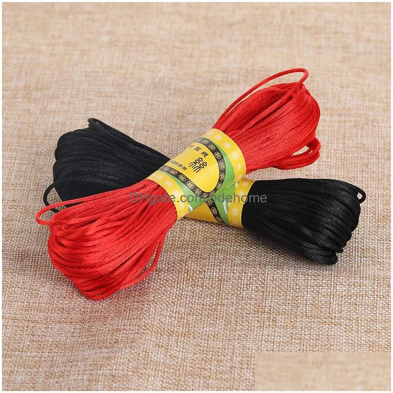 1mm polyester fibre cord beading rope thread string for diy necklace bracelet jewelry findings making