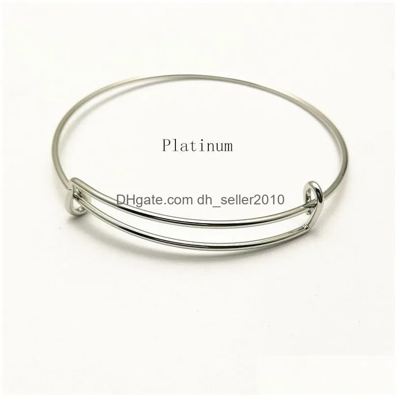 expandable wire blank bracelet bangle for handmade jewelry diy adjustable bracelets making accessories