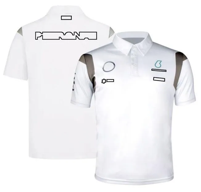 F1 racing polo shirt summer new lapel body shirt the same style custom