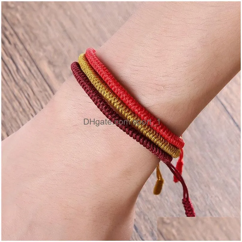  multi color tibetan buddhist bracelets good lucky charm tibetan braided bracelets bangles for women men handmade knots rope