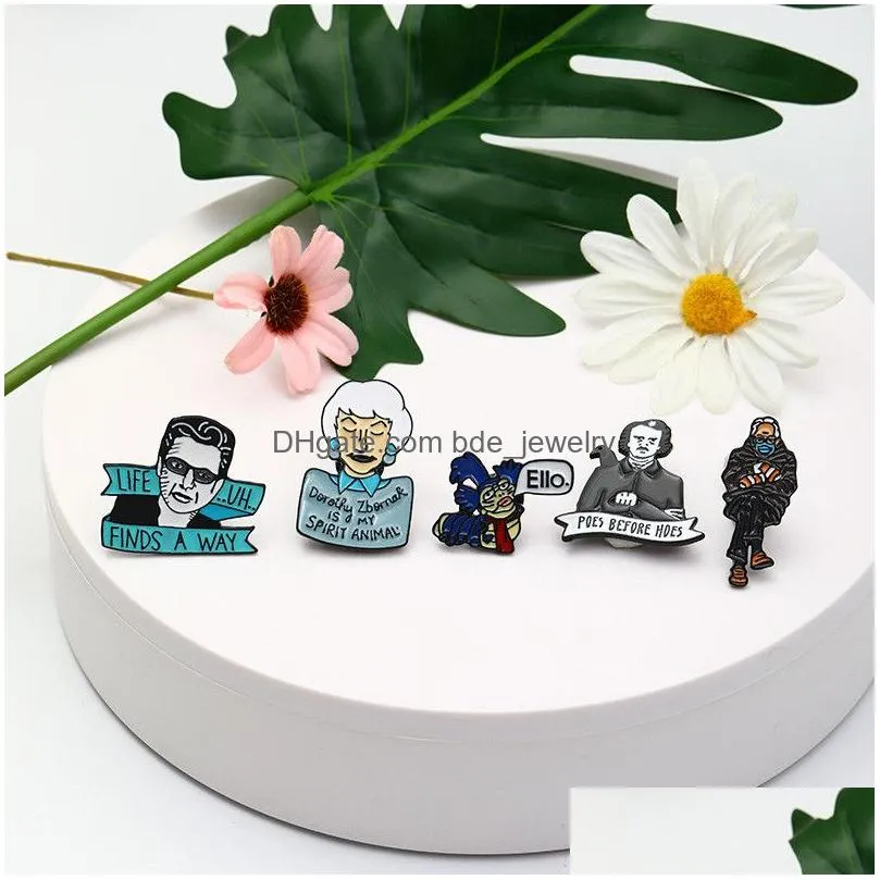 creative cartoon character brooch cute denim jacket collar badge pins jewelry gifts for children friends