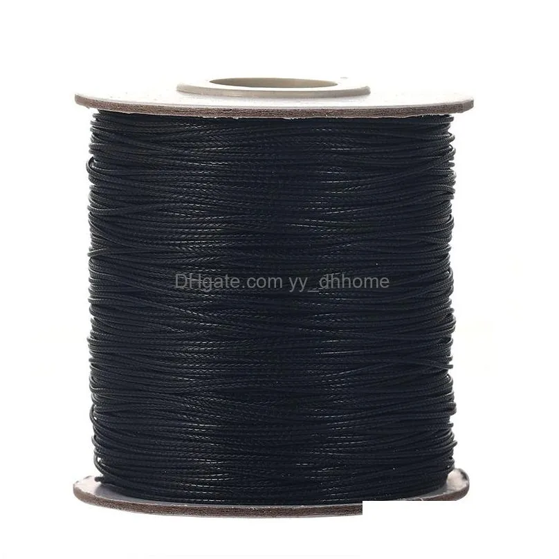 fashion 90 meters 0.5mm wax rope blue red green cord thread cord string strap ribbon rope tag line for bracelet jewelry making