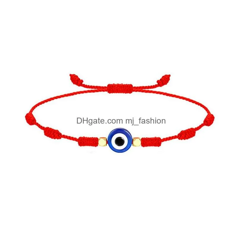 fashion red string hamsa hand lucky evil blue eye bracelet braided rope boho festival chic bracelet for women girls charm hand jewelry