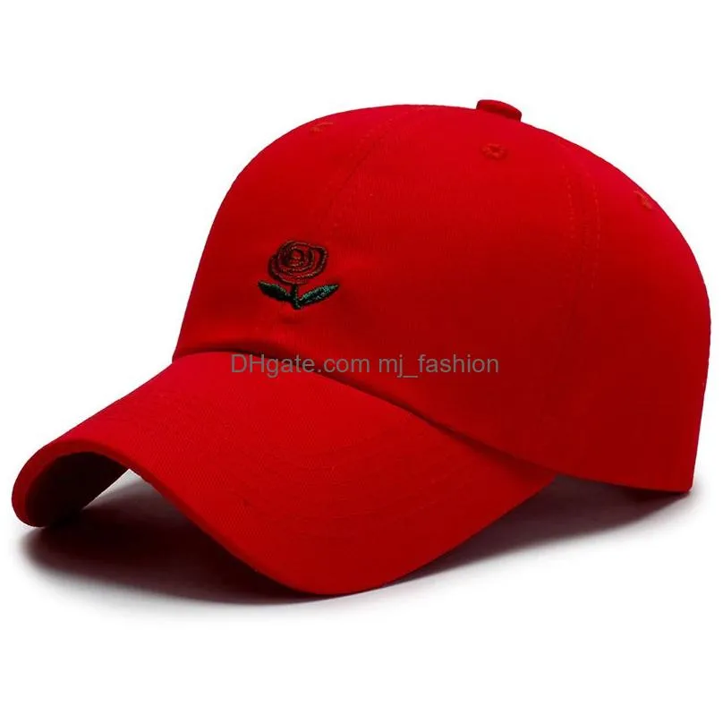 man embroidered flower denim caps fashion topee dad hats baseball friends hip hop cap beach hat summer women