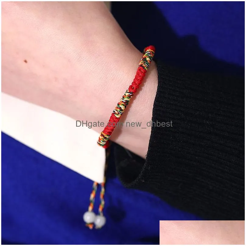 handmade tibetan red rope bracelets boho charm beads uni fashion jewelry gift