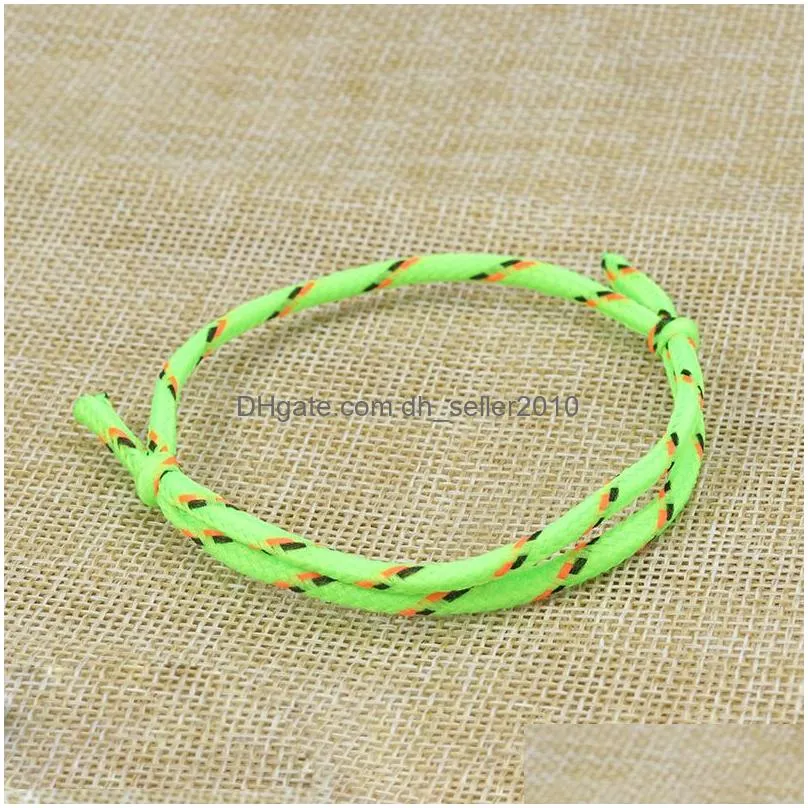 neon rope woven friendship bracelets party jewelry 4 assorted colors rope woven bracelet