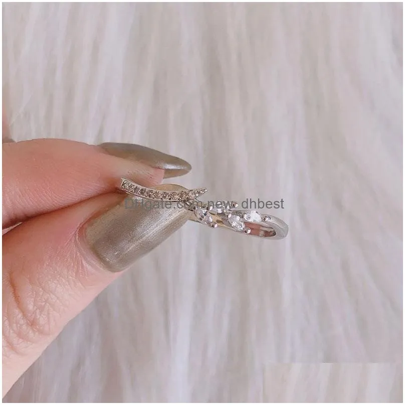 leaf shape cubic zircon rings high quality band finger ring wedding rings for women fashion jewelry party gifts wholesale