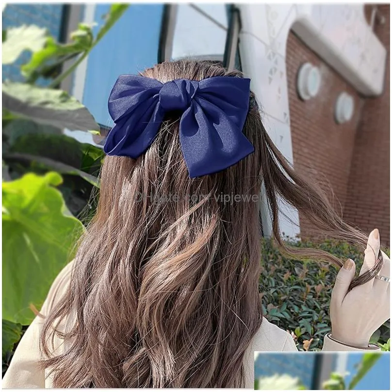 2021 arrival big bows hair clips women girls headband fashion korean sweet hairs accessories