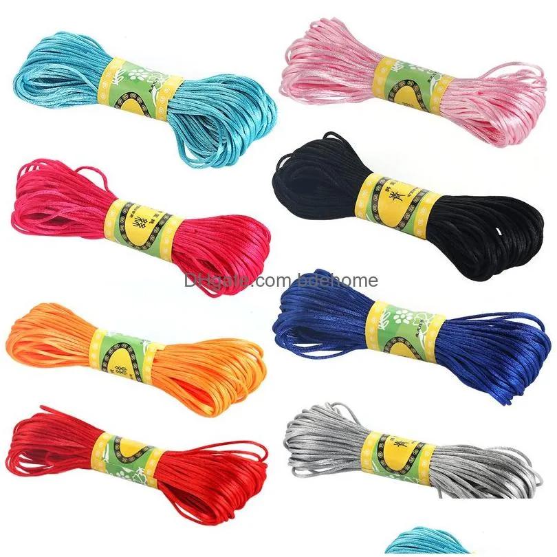 1mm polyester fibre cord beading rope thread string for diy necklace bracelet jewelry findings making