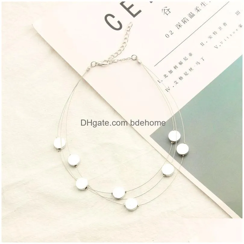 fashion multilayer star choker necklace for women simple pentagram pendant chain necklaces korean sweet jewelry collares accessories