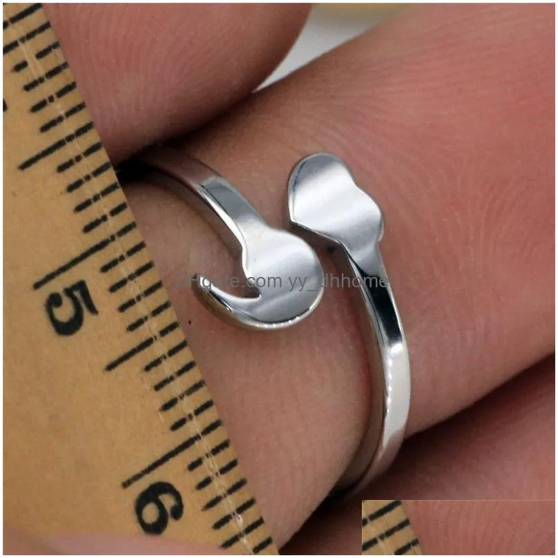DHgate Inspirational Heart Semicolon Ring for Women Suicide Prevention Jewelry Drop Delivery Dhwyc Jewelry