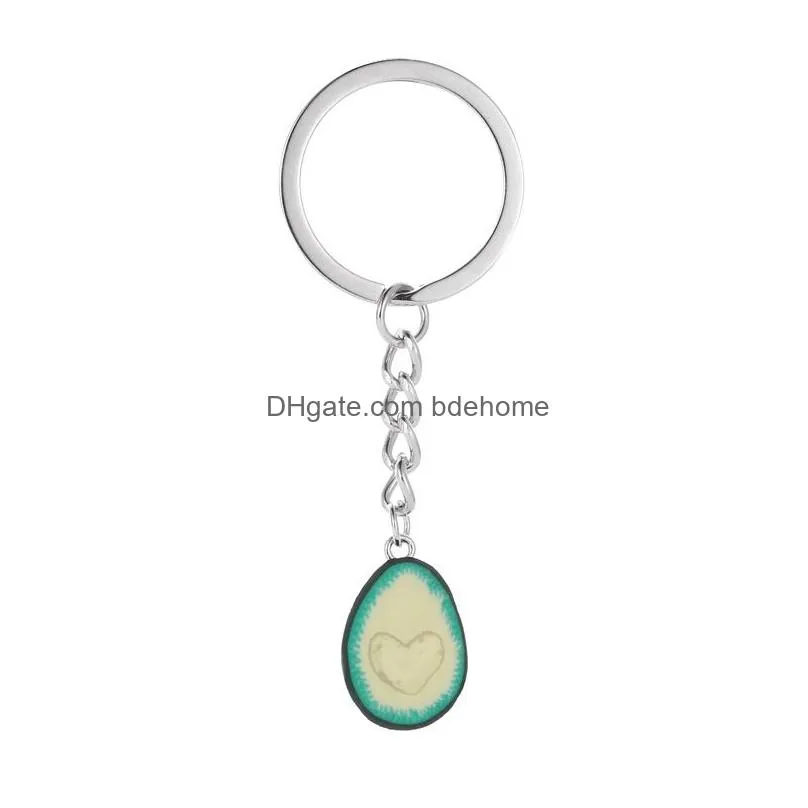 fashion cute avocado shape pendant necklace earrings for women girl fruit shape chains charms necklace earrings party jewelry
