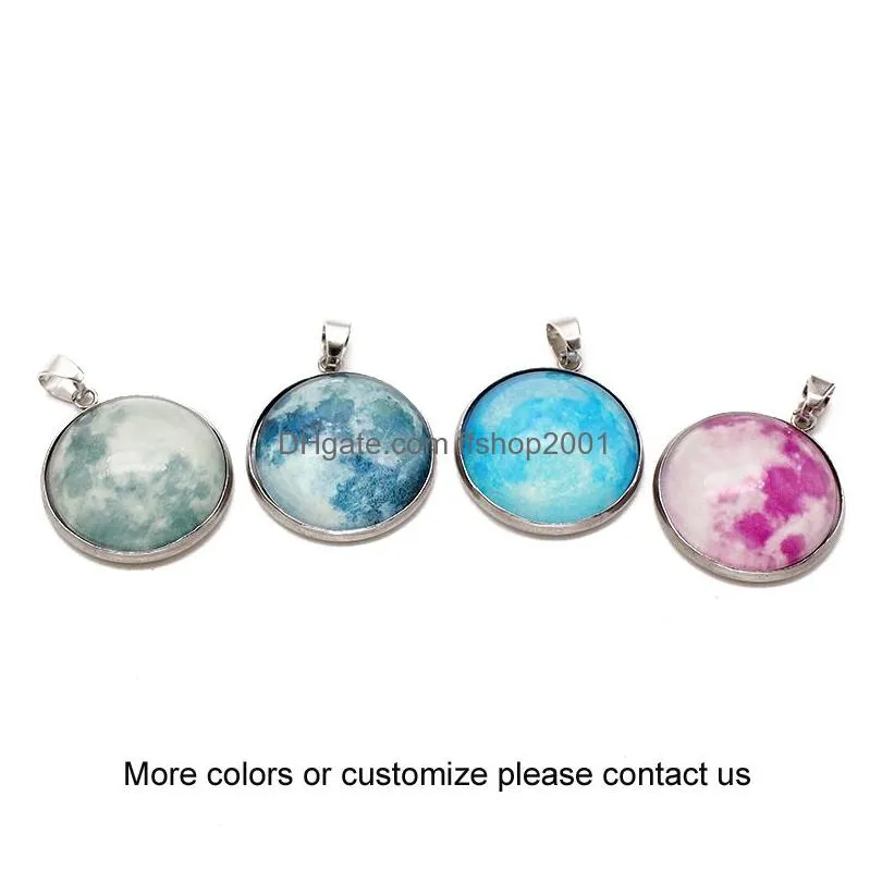  arrivals glow in the dark nebula leather necklace galaxy astronomy pendant space universe necklace milky way jewellery fit lover