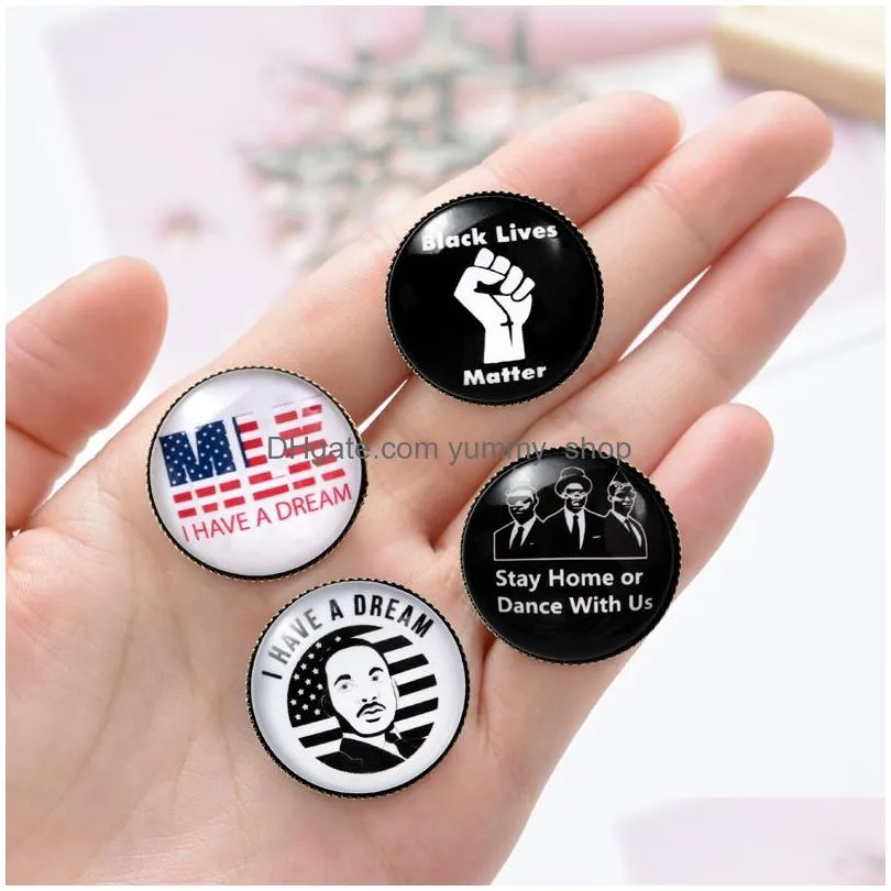 black lives matter brooches enamel pin i have a dream lapel pin clothes bag jewelry diy badge